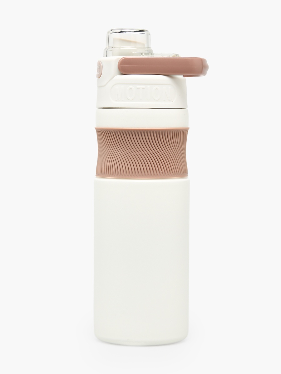 Solid Stainless Steel Water Bottle with Spout and Flip Lid - 580 ml