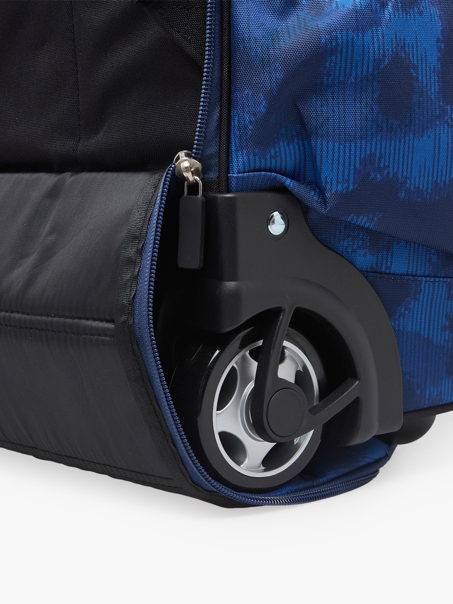 Printed Trolley Backpack with Retractable Handle - 19 inches
