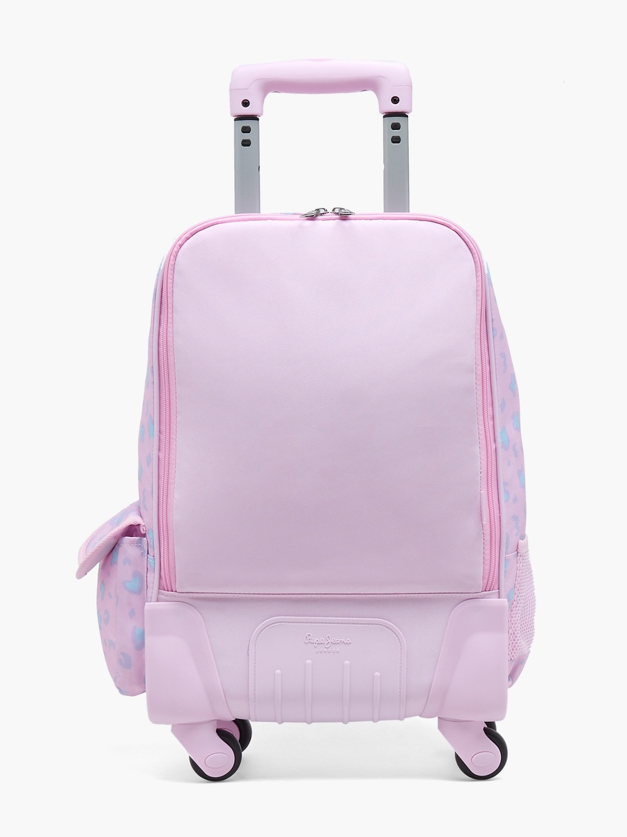 Abstract Print Trolley Bag Retractable Handle - 17 inches