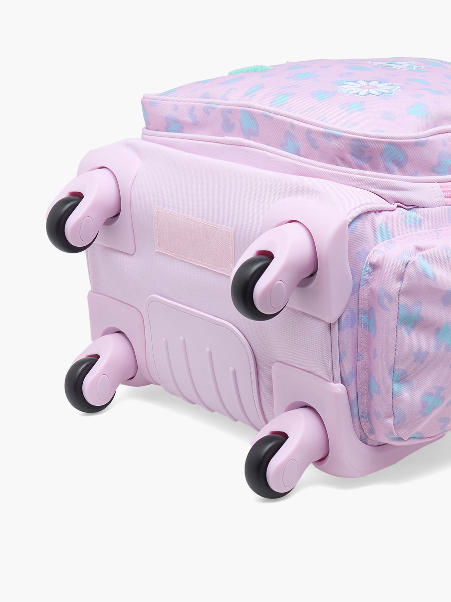 Abstract Print Trolley Bag Retractable Handle - 17 inches