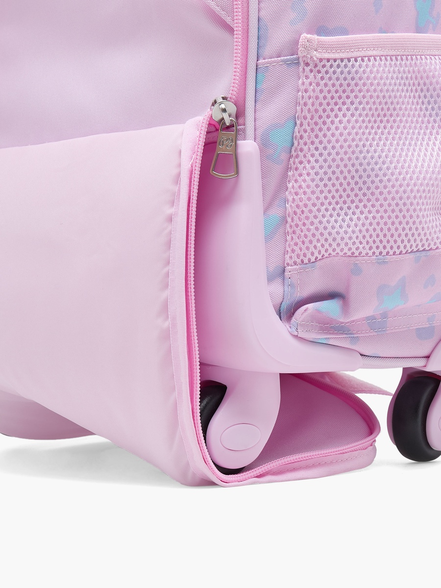 Abstract Print Trolley Bag Retractable Handle - 17 inches