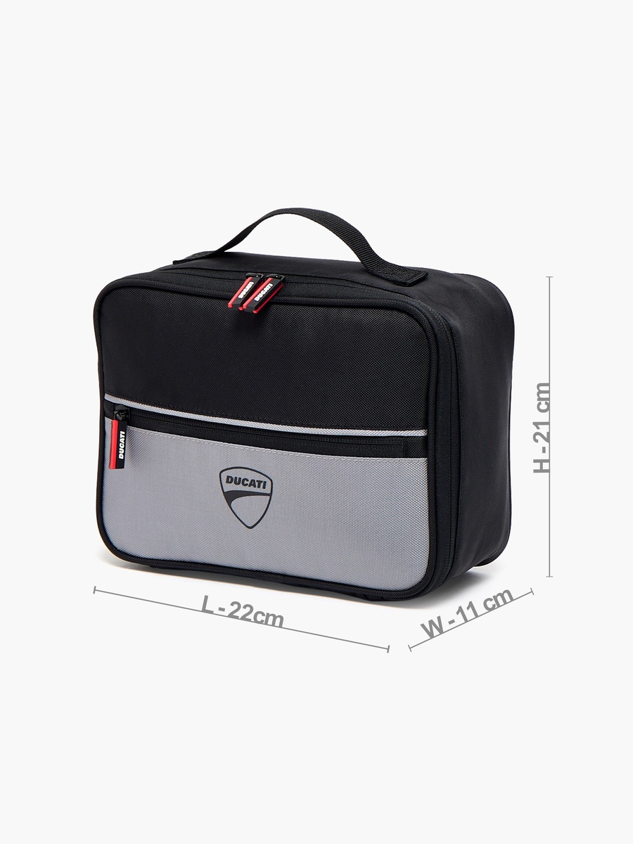 Colourblock Lunch Bag with Dual Zippers - 5 L