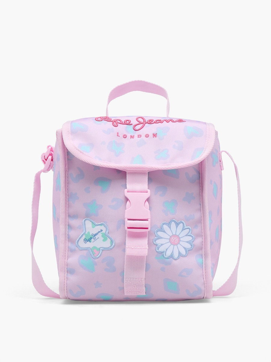 Pepe Jeans Printed Lunch Bag with Buckle Closure