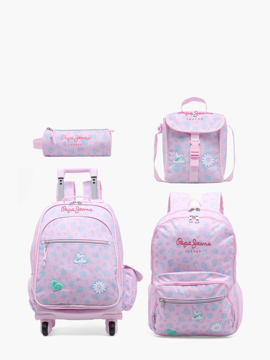 Pepe Jeans Printed Lunch Bag with Buckle Closure
