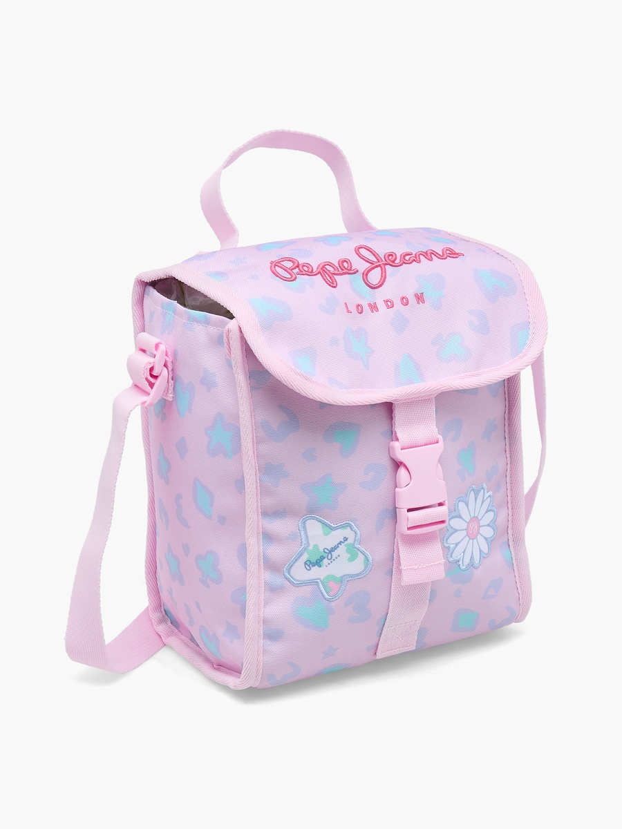 Pepe Jeans Printed Lunch Bag with Buckle Closure