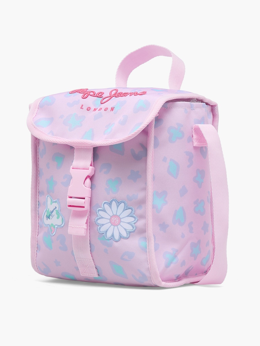 Pepe Jeans Printed Lunch Bag with Buckle Closure