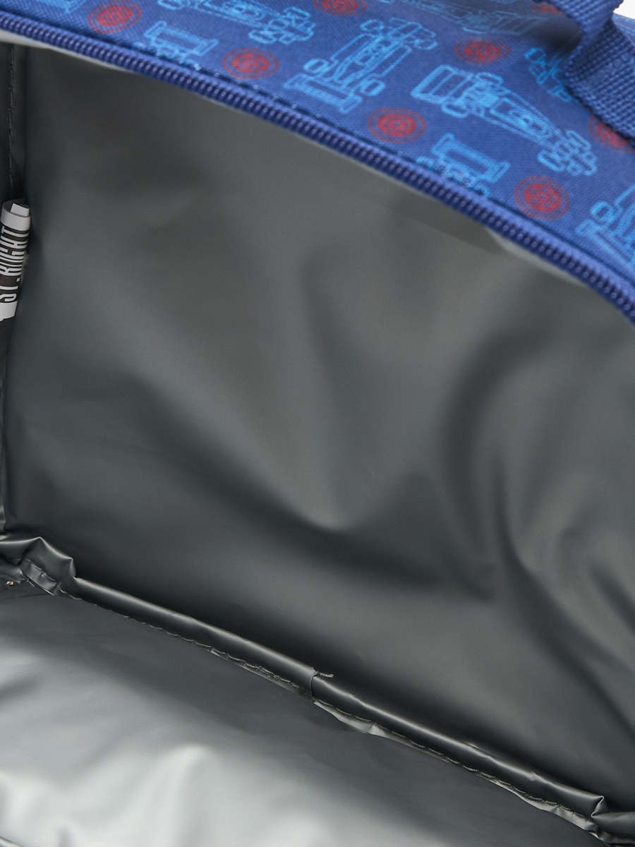 Racing Car Print Lunch Bag with Adjustable Strap