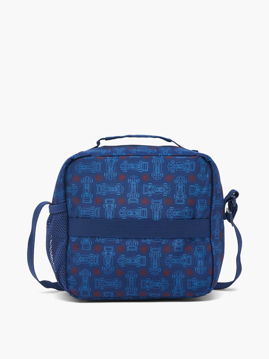 Racing Car Print Lunch Bag with Adjustable Strap