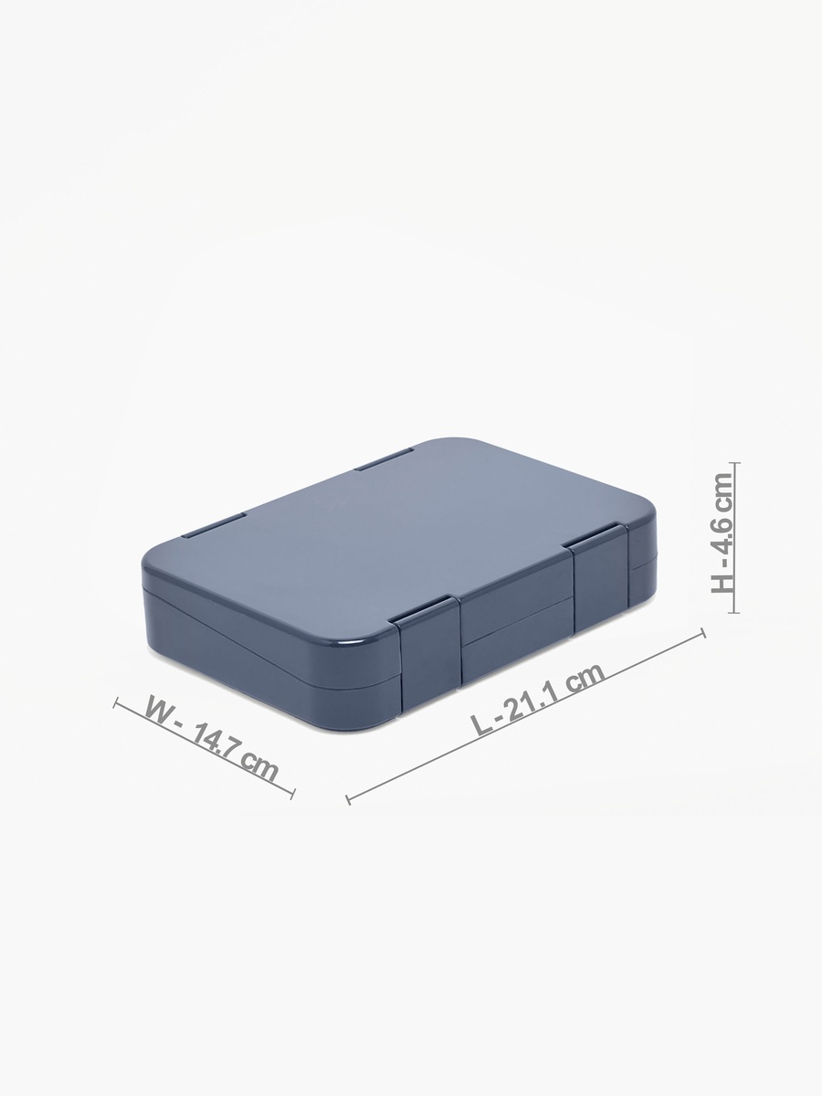 Solid Lunch Box with 6 Compartments - 810 ml