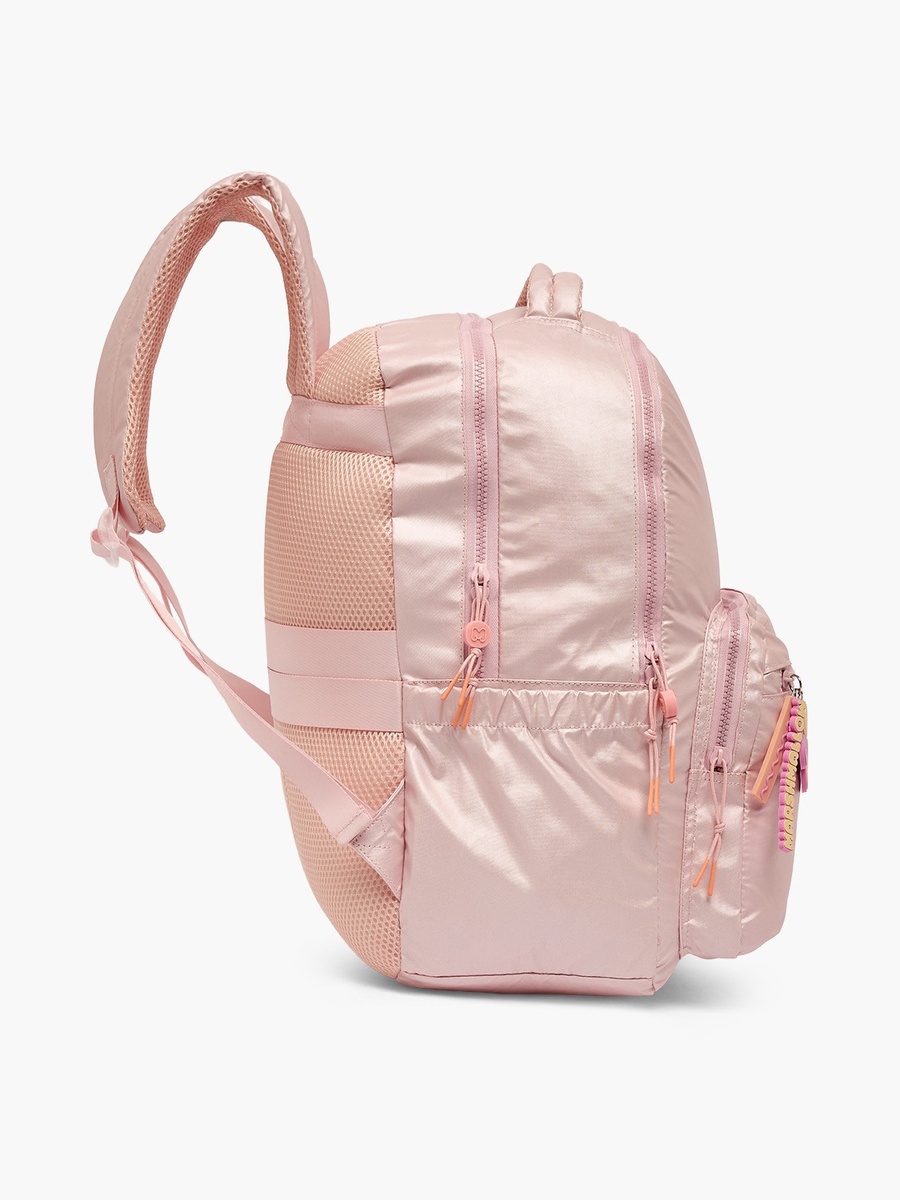 Solid Backpack with Padded Shoulder Straps - 17 inches