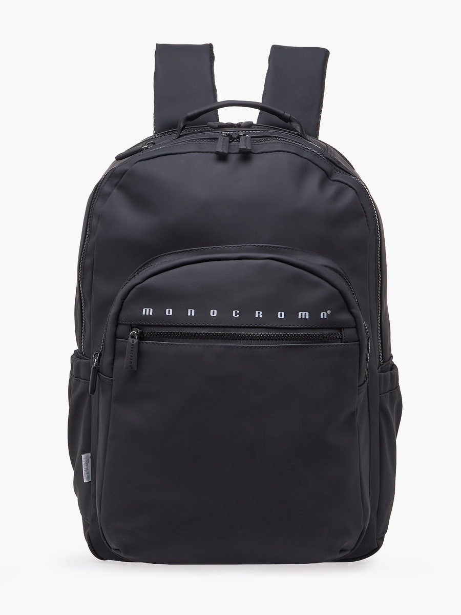 Solid Backpack with Padded Shoulder Straps - 18 inches