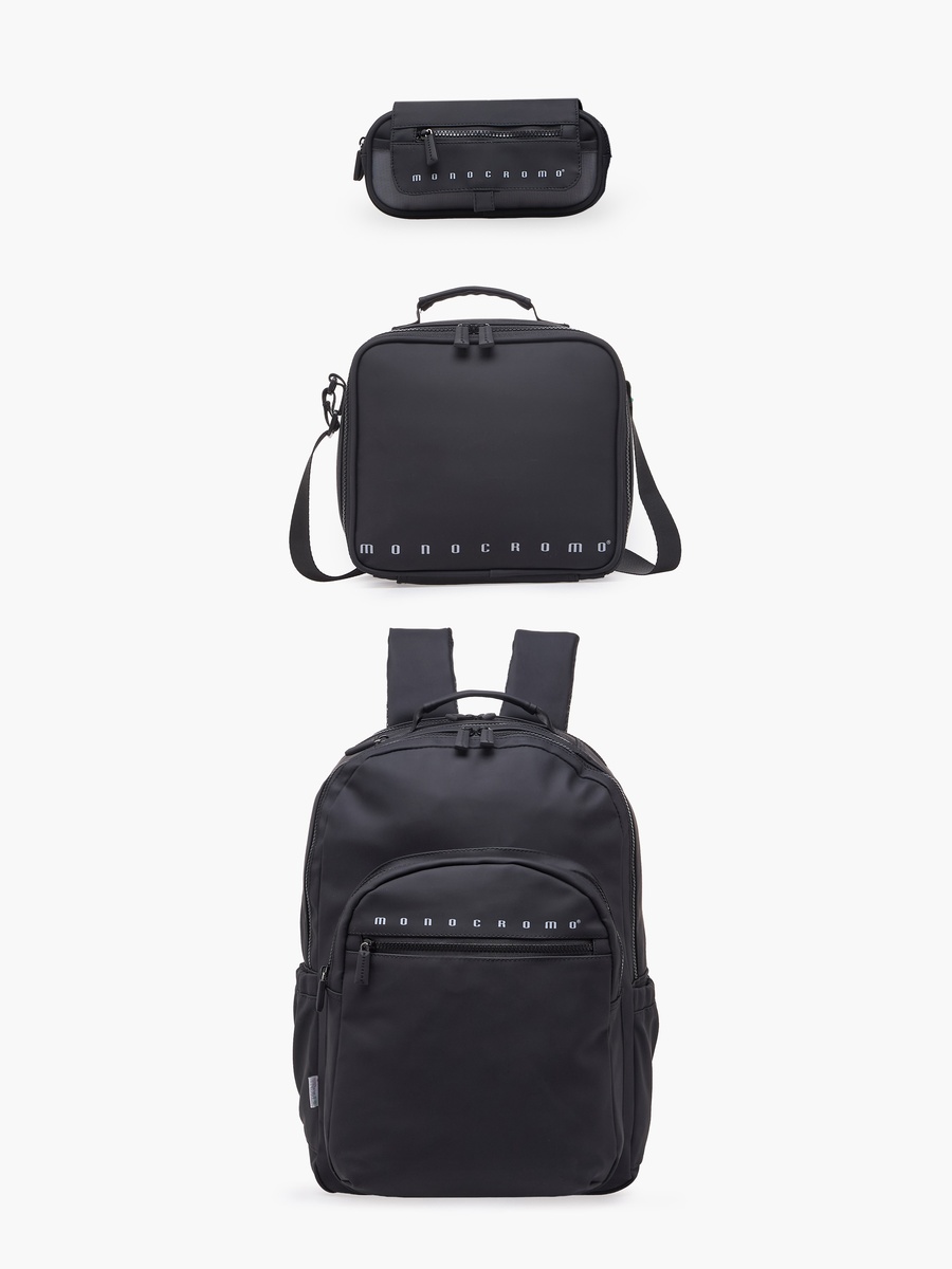 Solid Backpack with Padded Shoulder Straps - 18 inches