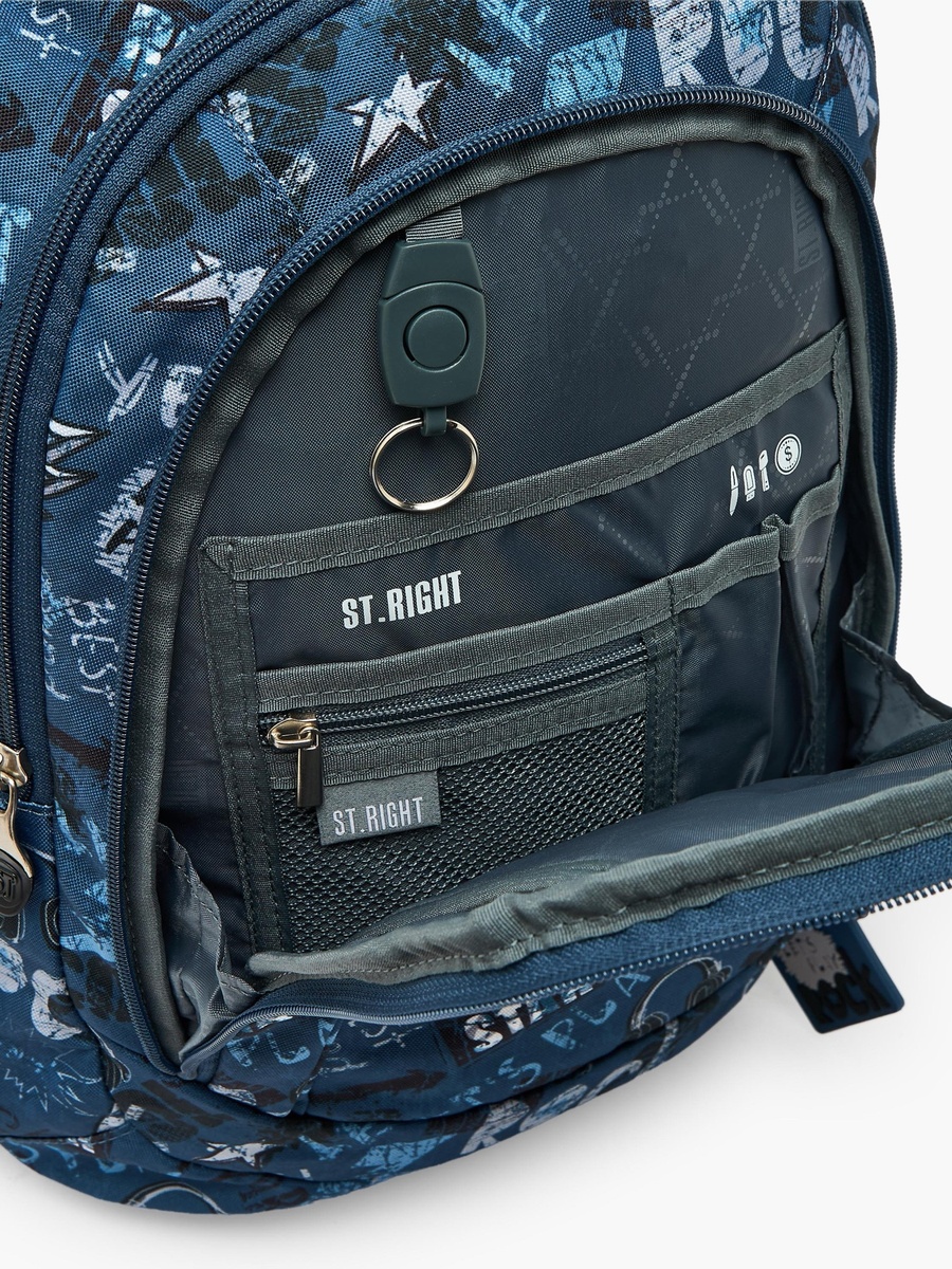 Graffiti Print Backpack with Adjustable Straps - 18 inches