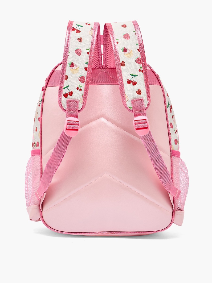 Cherry Print Backpack with Adjustable Shoulder Straps - 16 inches
