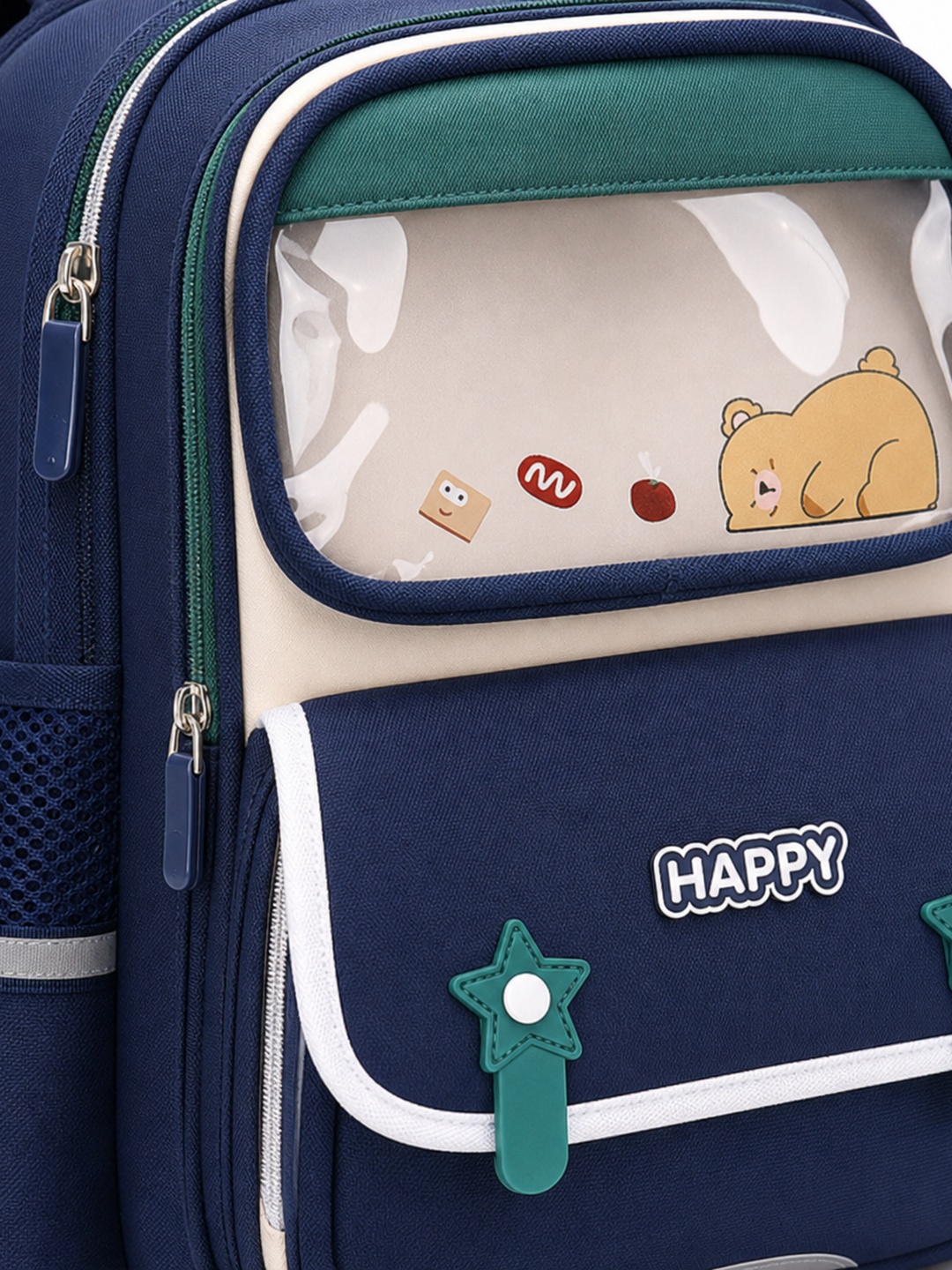 Kids Graphic Print Zip Closure Backpack