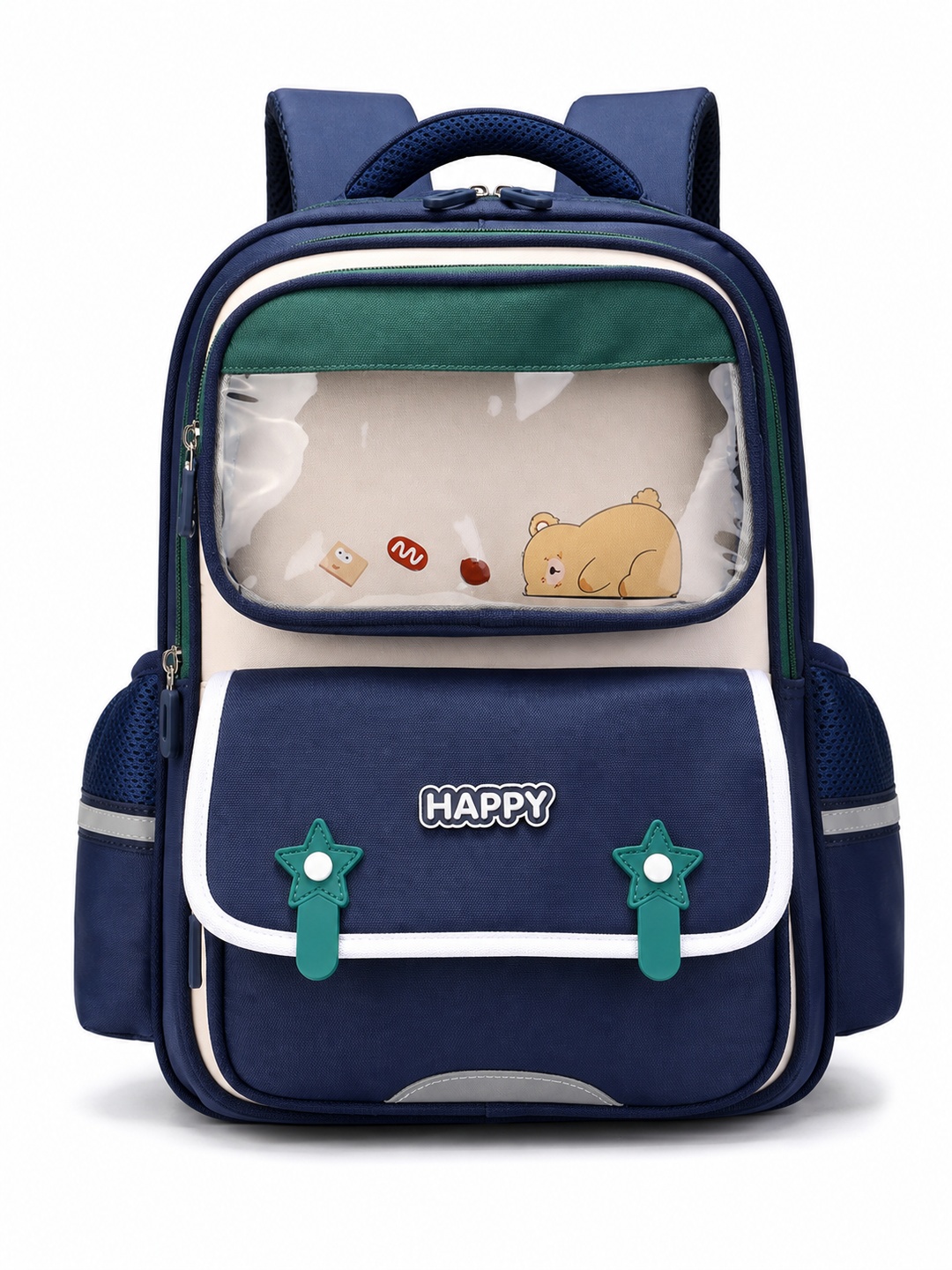 Kids Graphic Print Zip Closure Backpack
