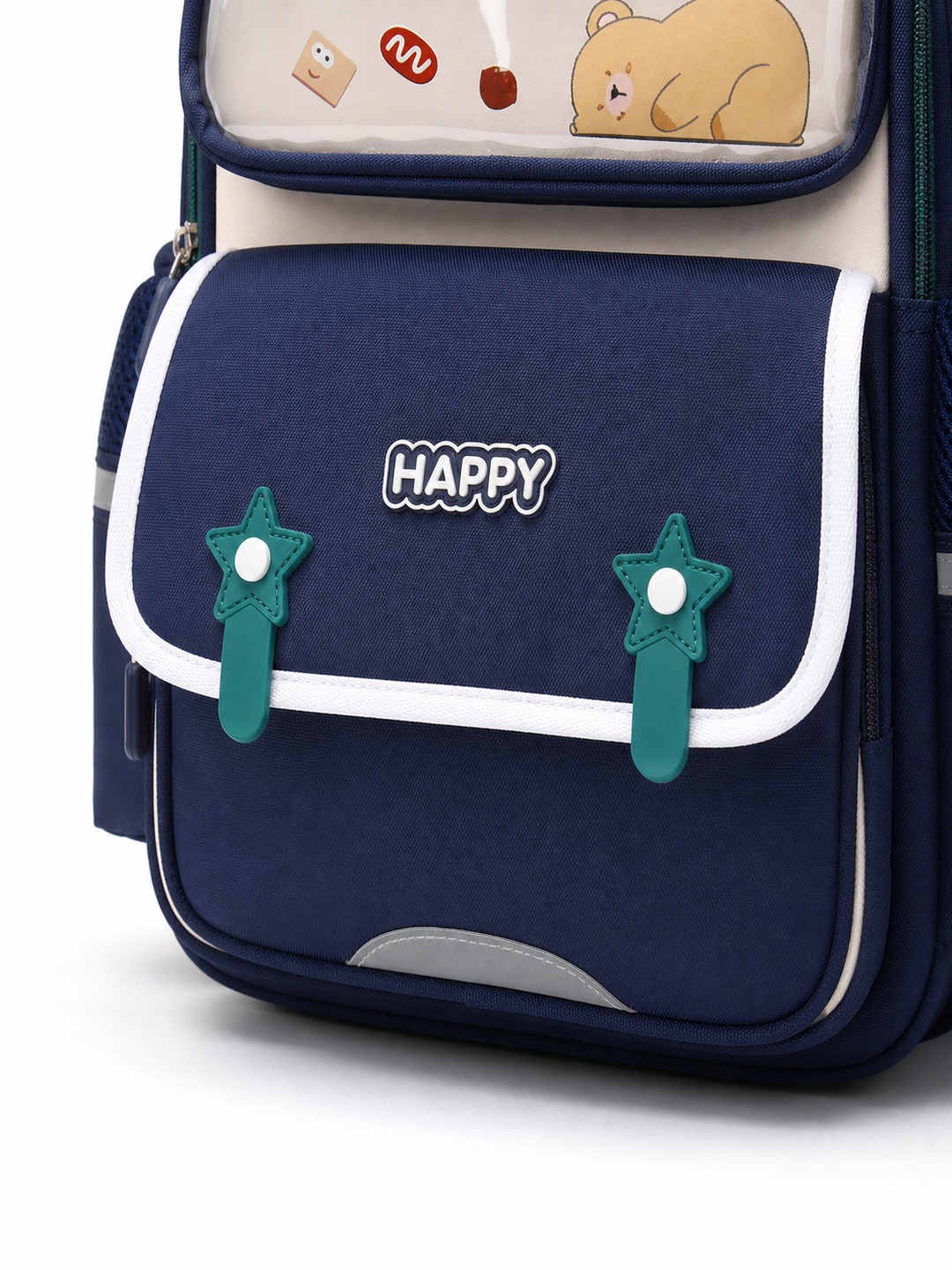 Kids Graphic Print Zip Closure Backpack