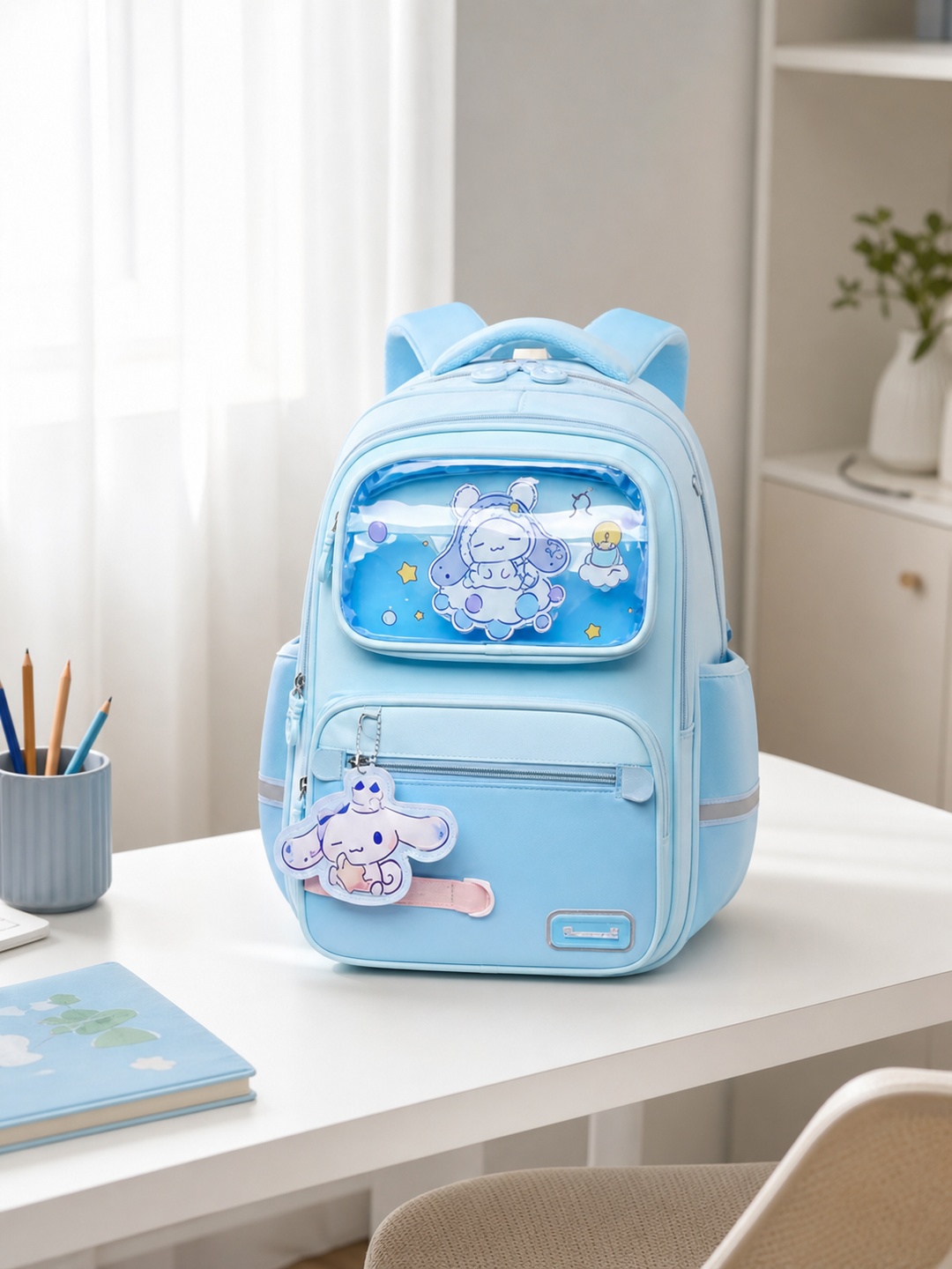 Kids Graphic Pocket Zip Backpack - Primary