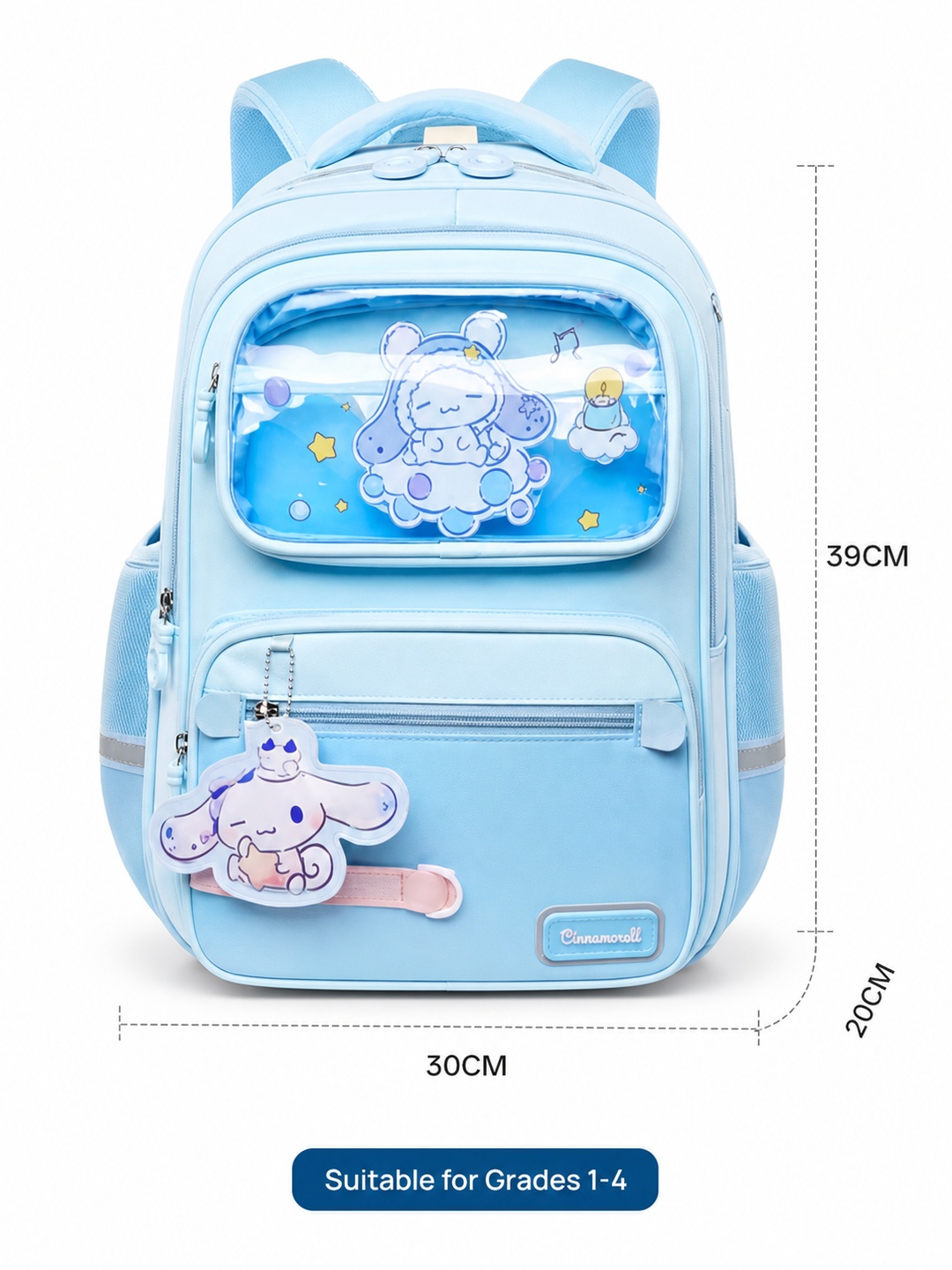 Kids Graphic Pocket Zip Backpack - Primary