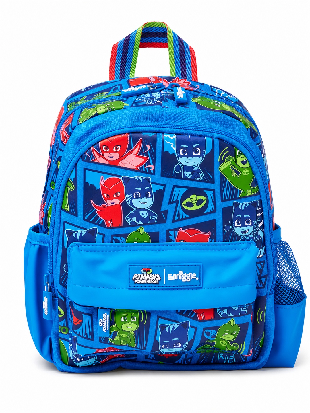 Kids Blue Graphic Print Zip Closure Backpack