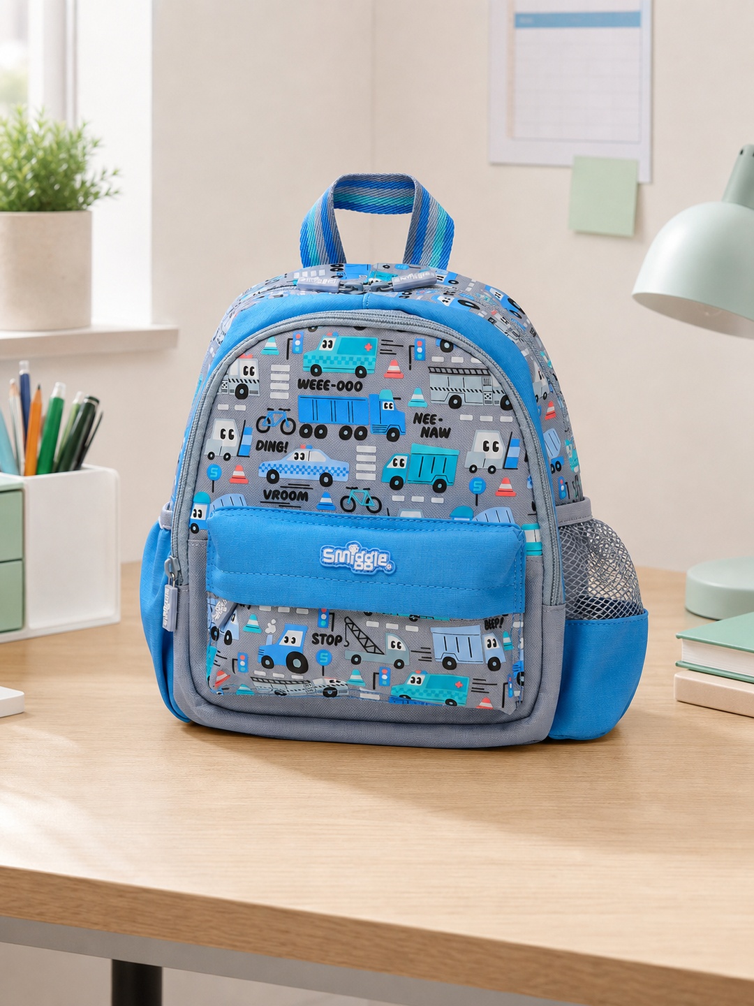 Boys Graphic Print Zip Closure Backpack