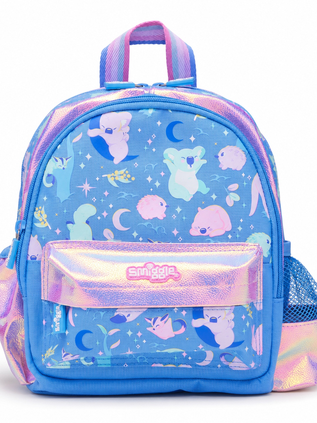 Girls Graphic Print Zip Closure Backpack