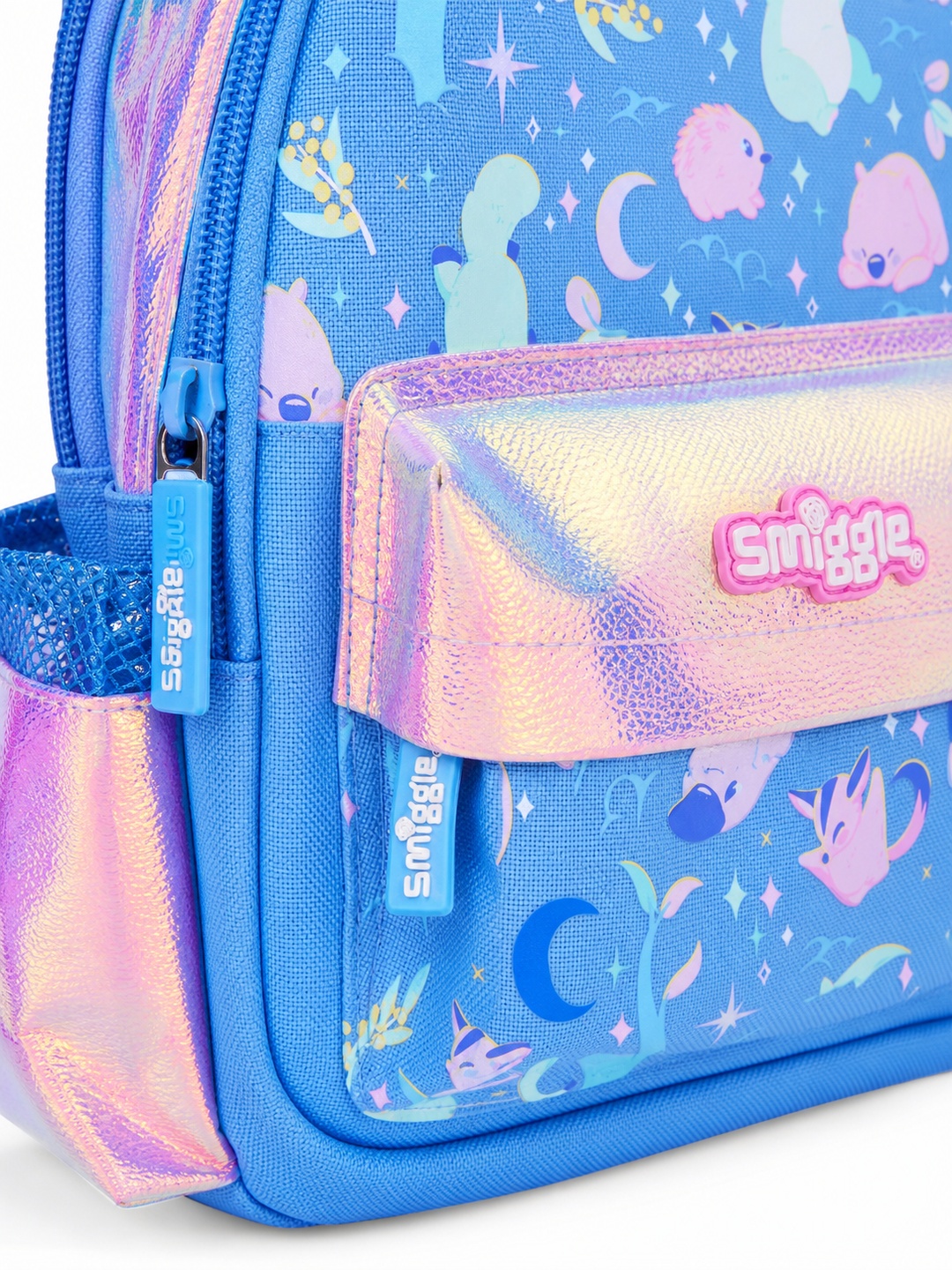 Girls Graphic Print Zip Closure Backpack