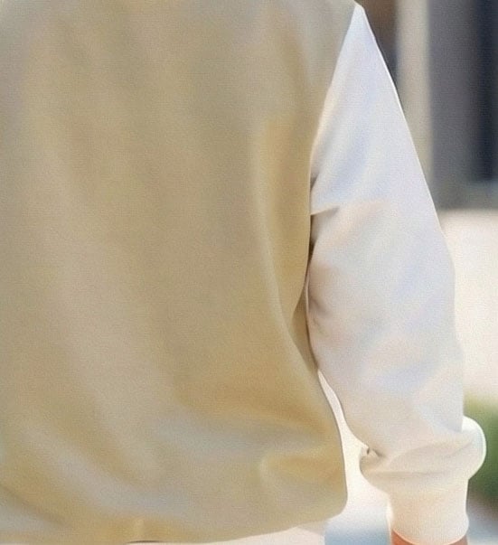 Beige Color Block Tracksuit