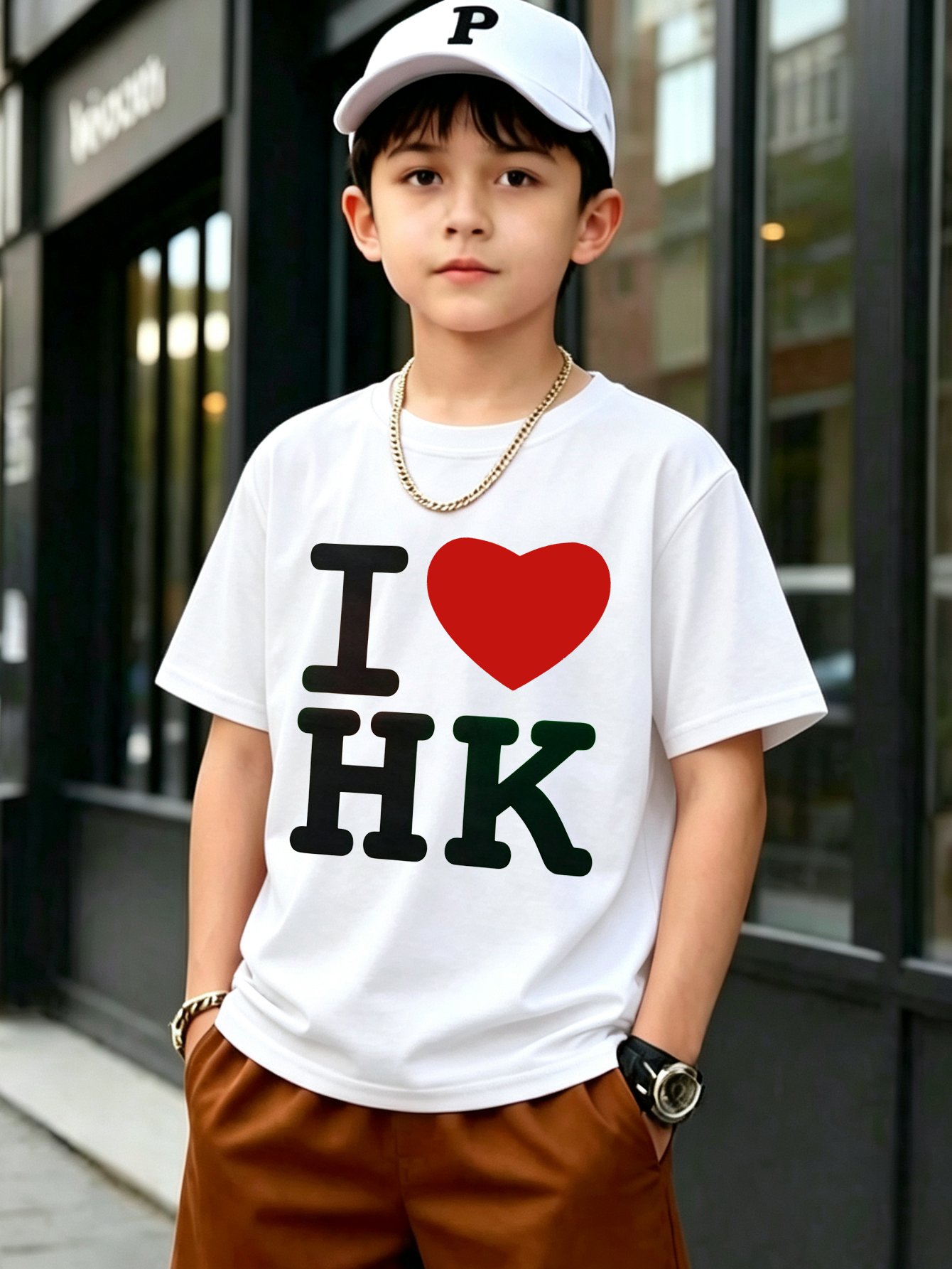 Boys Cotton Graphic T-Shirt