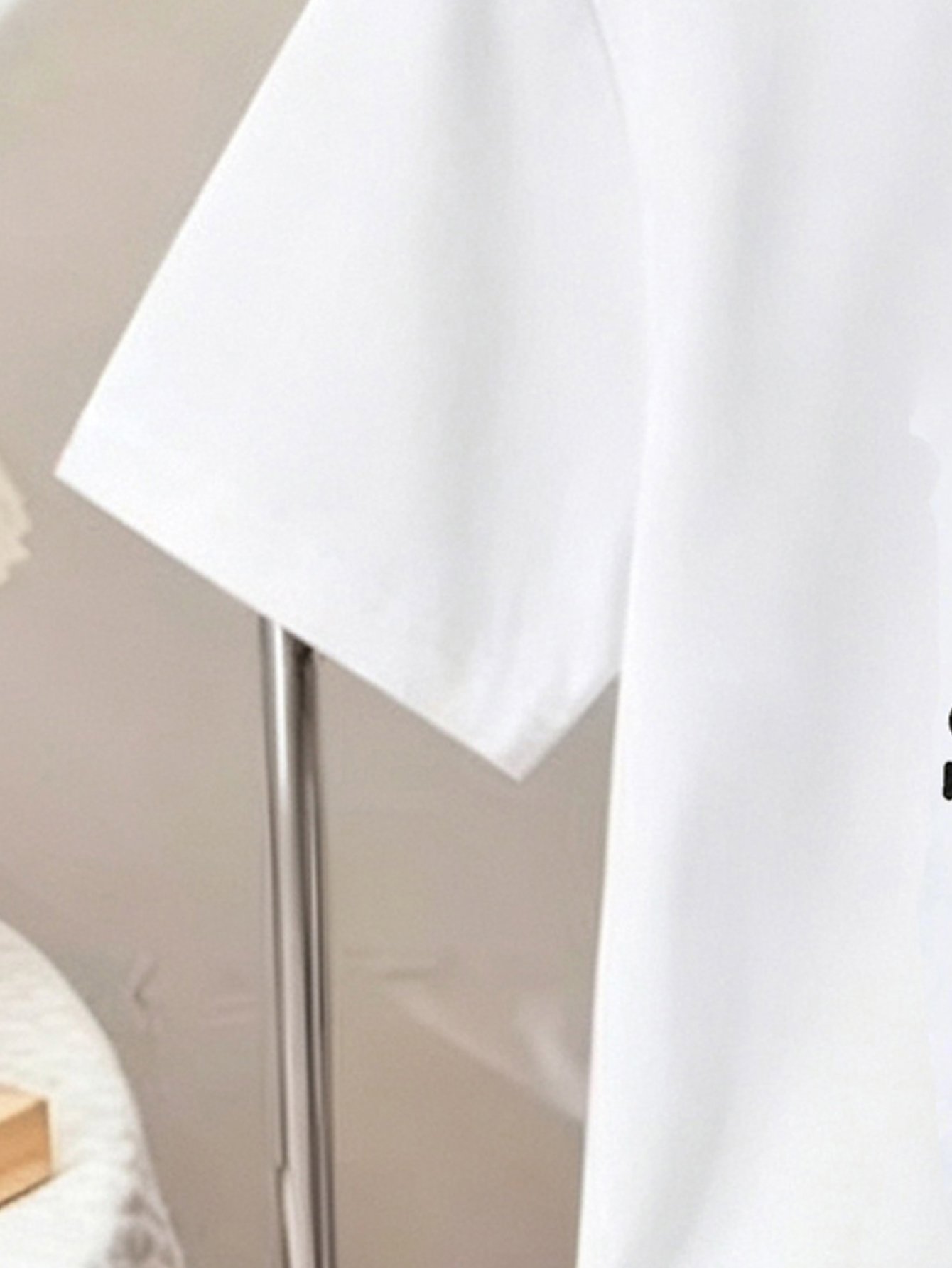 Kids White Short Sleeve Bear Print T-Shirt