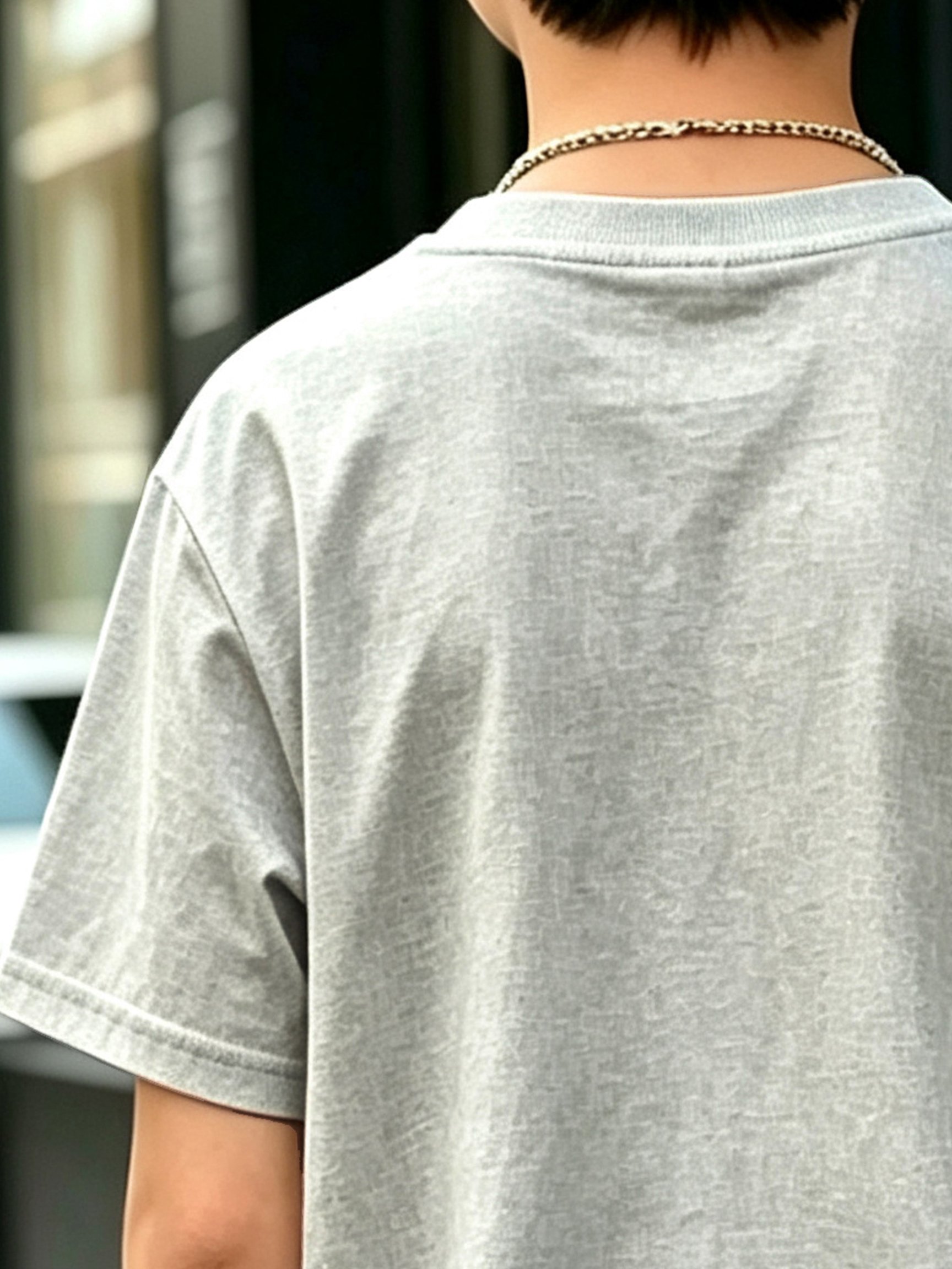 Boys Grey Cotton Short Sleeve Dino T-Shirt