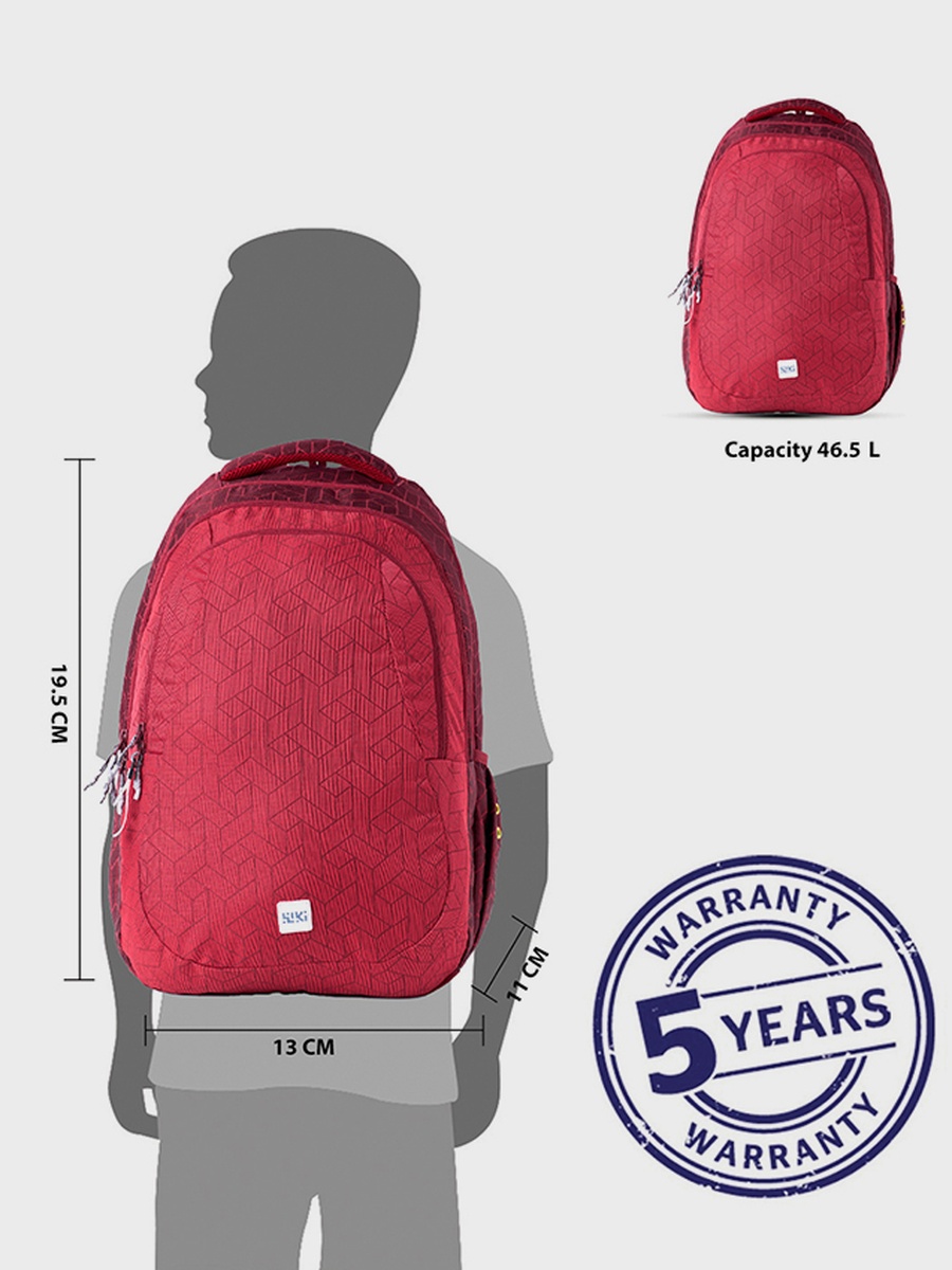 Wiki 5 Binate Backpack - Red