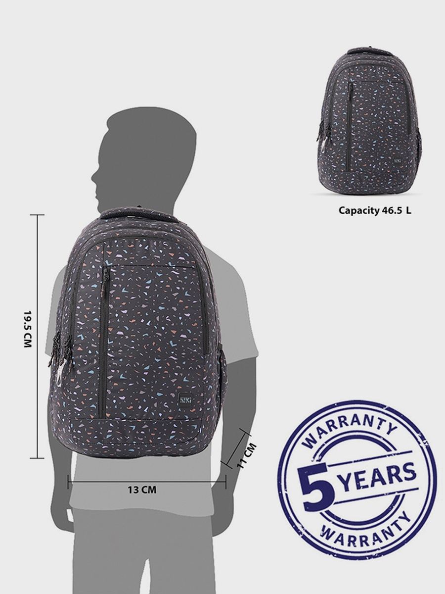 Wiki 6 Tile Backpack - Black