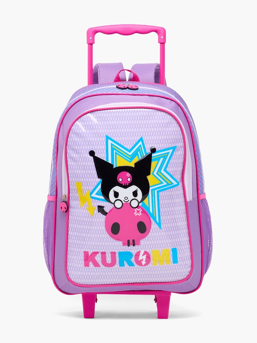 Kuromi 3-Piece Trolley Bag Set with Lunch Bag and Pencil Pouch - 18 inches