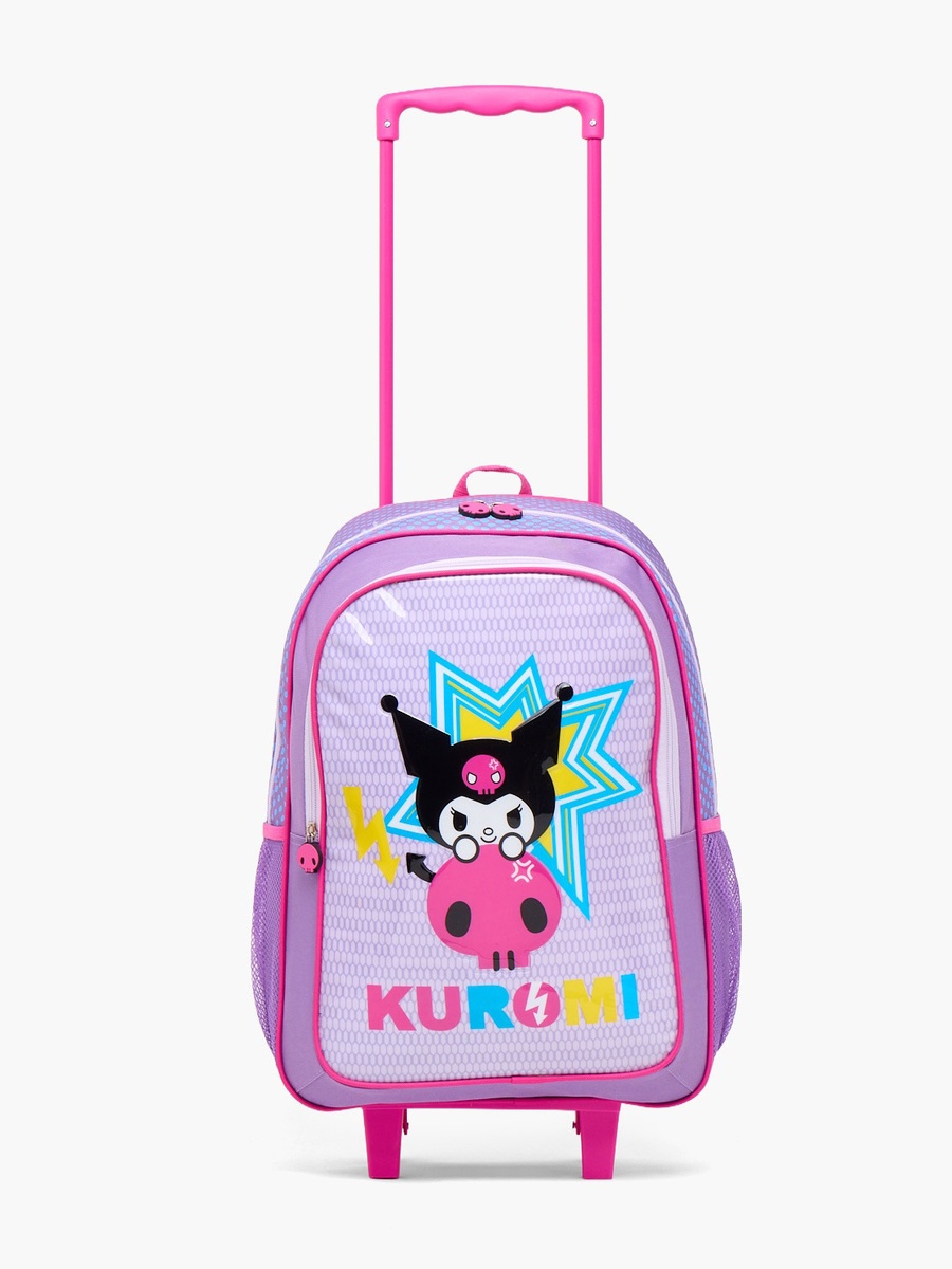 Kuromi 3-Piece Trolley Bag Set with Lunch Bag and Pencil Pouch - 18 inches