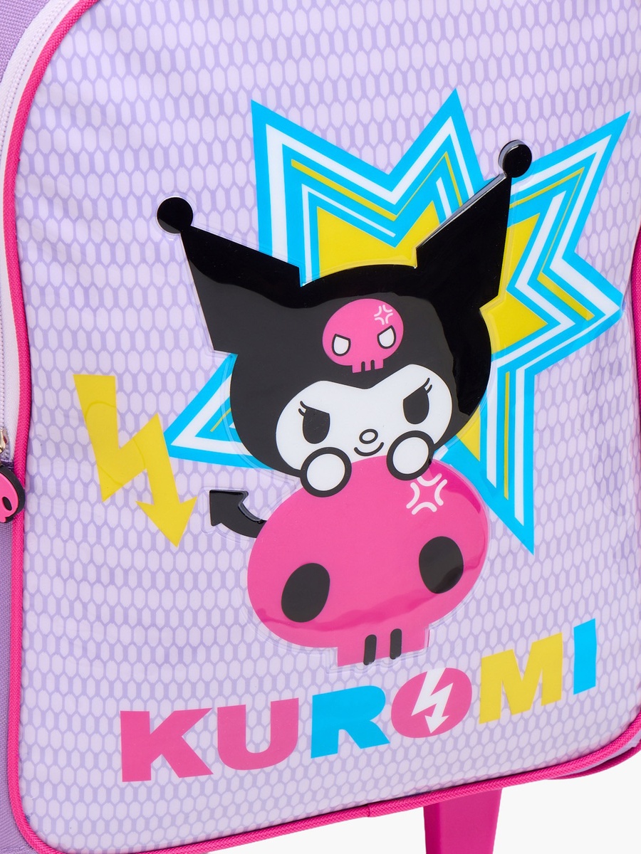 Kuromi 3-Piece Trolley Bag Set with Lunch Bag and Pencil Pouch - 18 inches