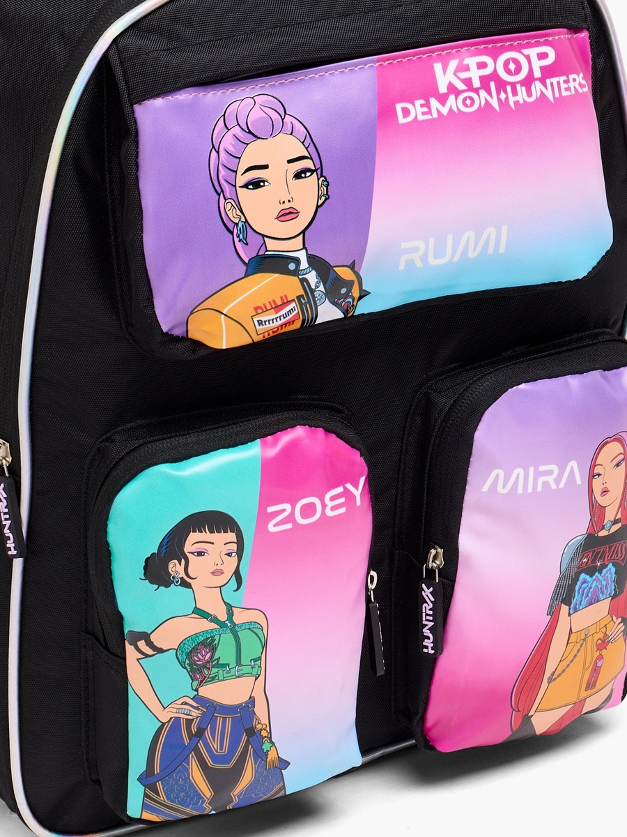 KPop Demon Hunters Backpack with Zip Pockets