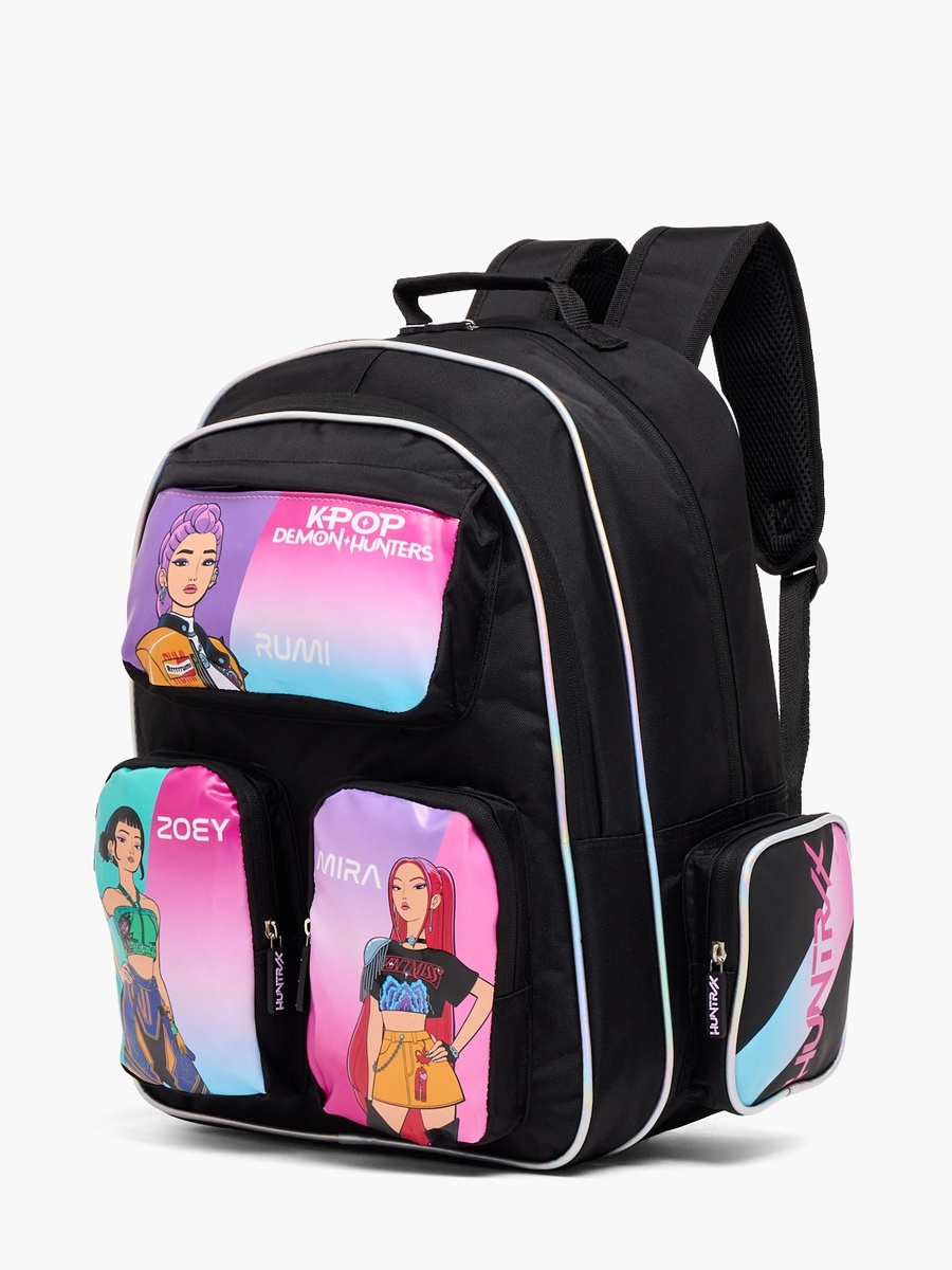 KPop Demon Hunters Backpack with Zip Pockets