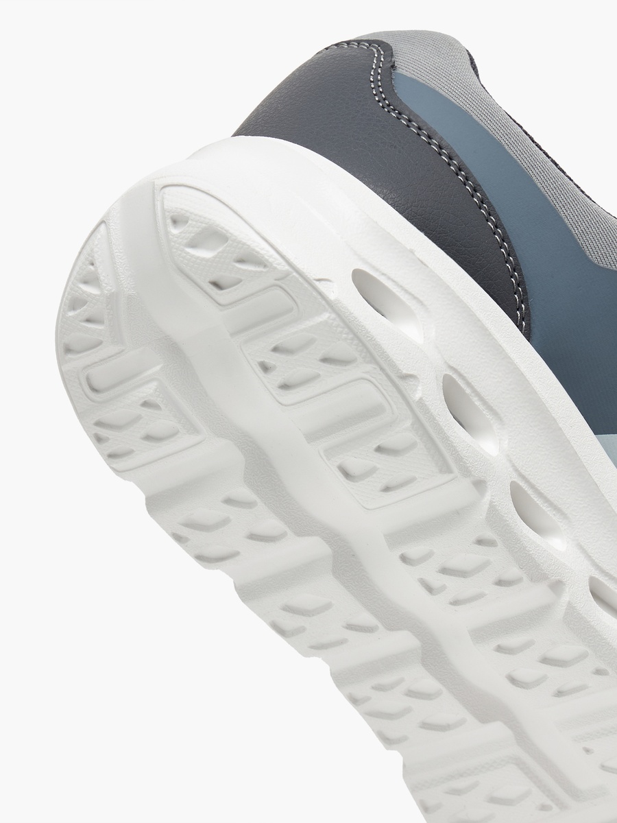 Logo Print Hook and Loop Sports Shoes