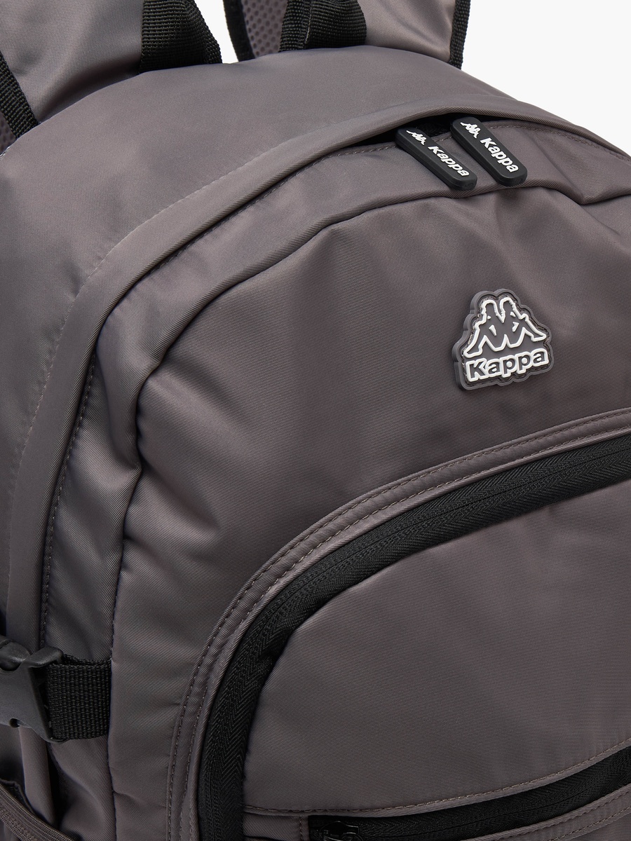 Solid Backpack with Detachable Pouch