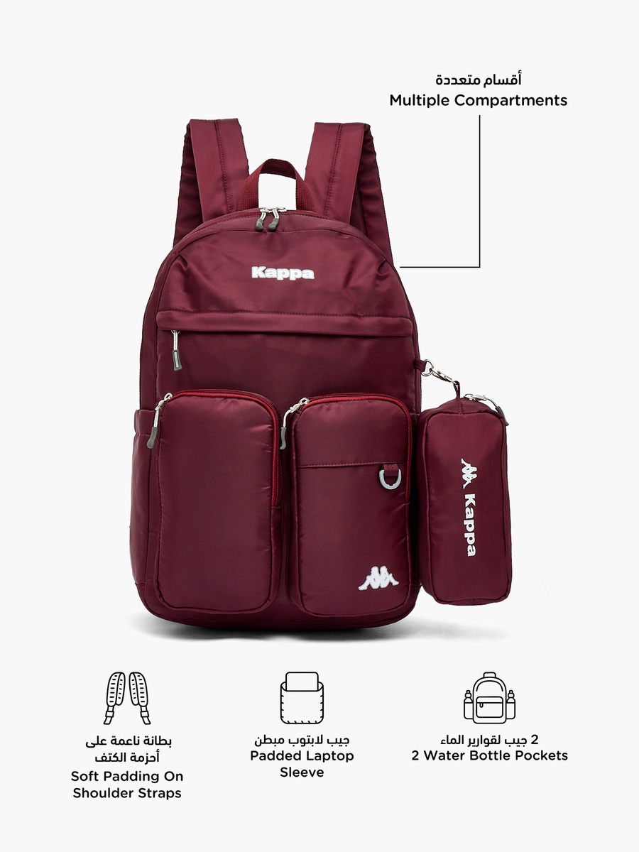Logo 2-Piece School Backpack Set with Pencil Pouch