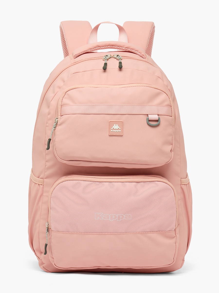 Solid School Backpack with Padded Shoulder Straps