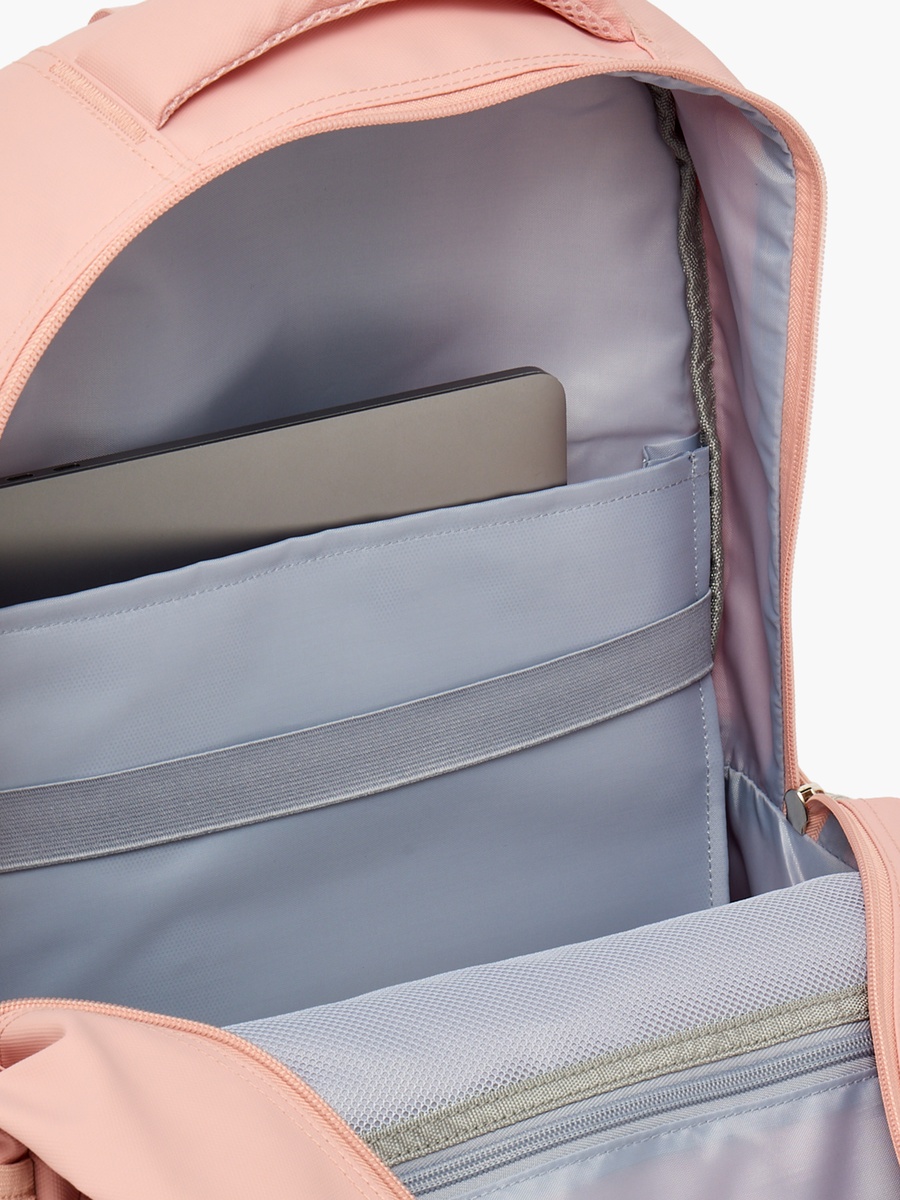 Solid School Backpack with Padded Shoulder Straps