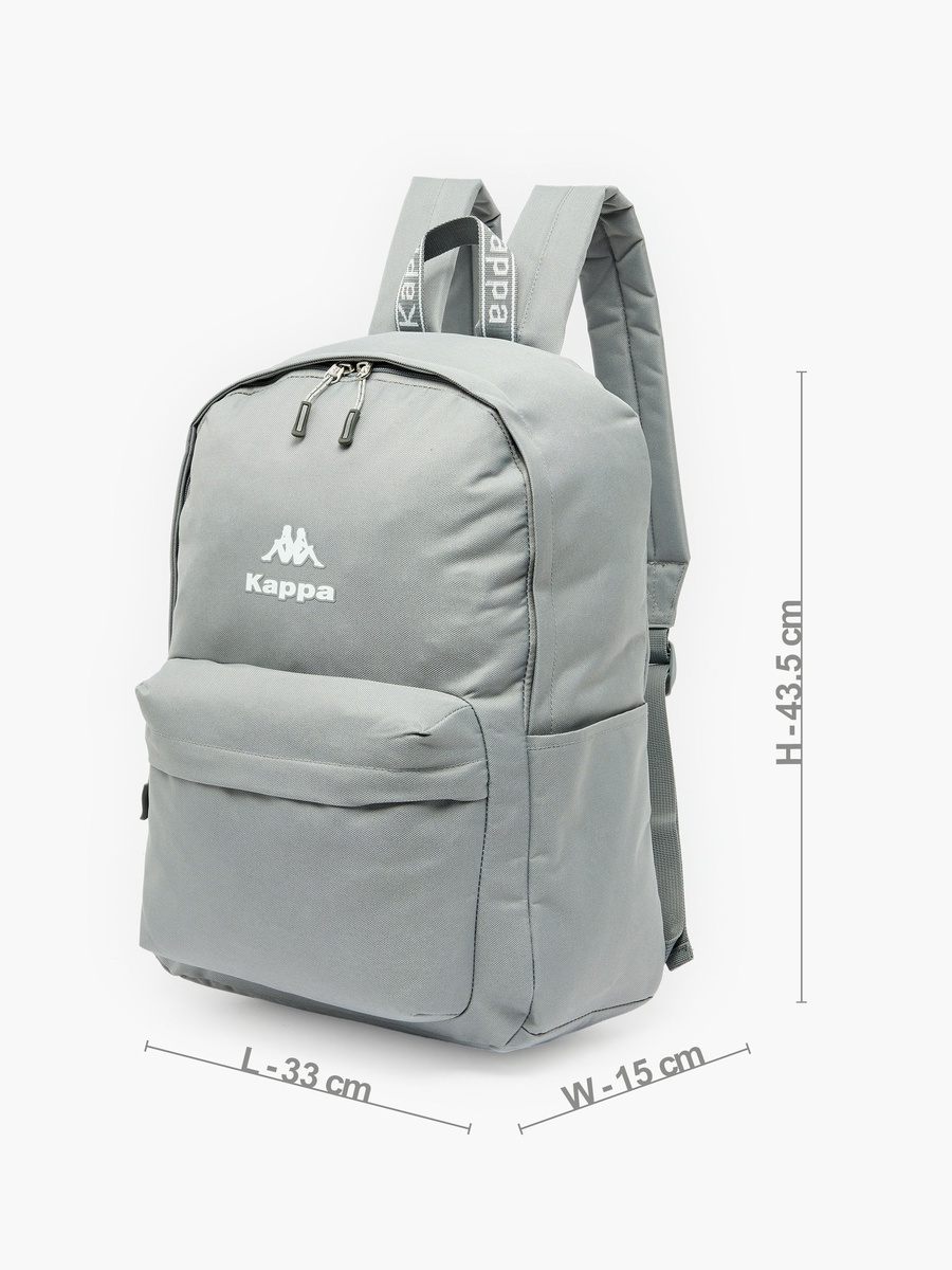 Logo Print Backpack with Adjustable Straps