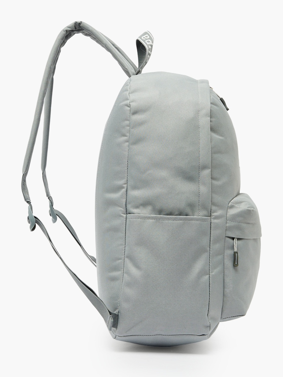 Logo Print Backpack with Adjustable Straps
