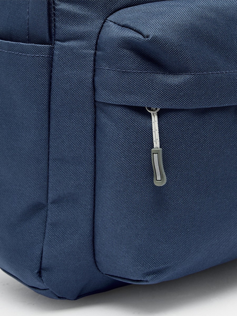 Logo Print Backpack with Adjustable Straps