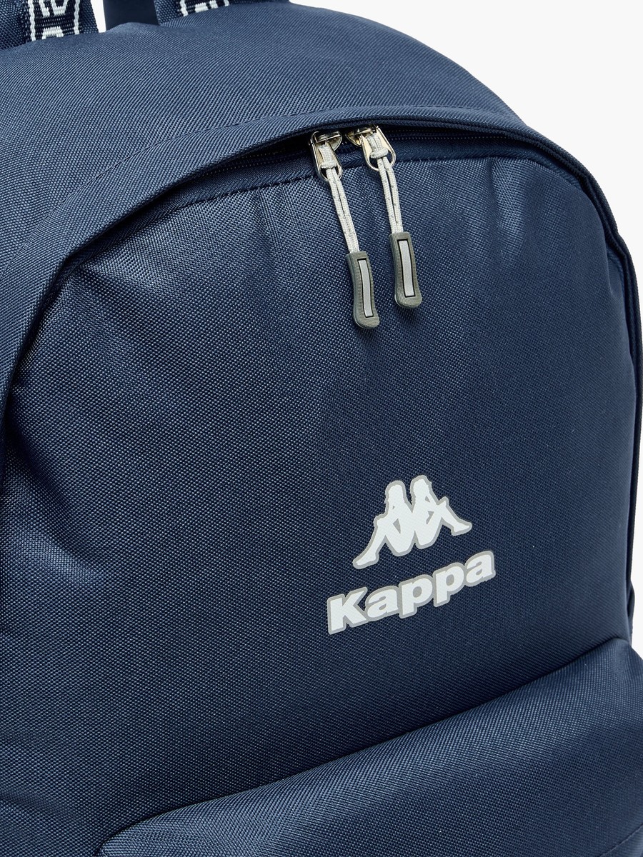 Logo Print Backpack with Adjustable Straps