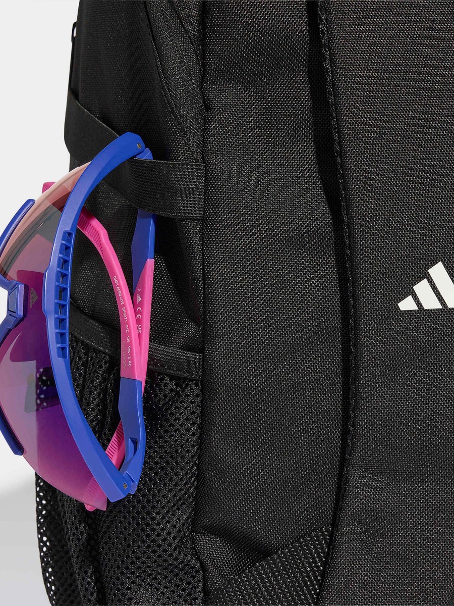 Logo Print Backpack with Side Pocket - 12.5 L
