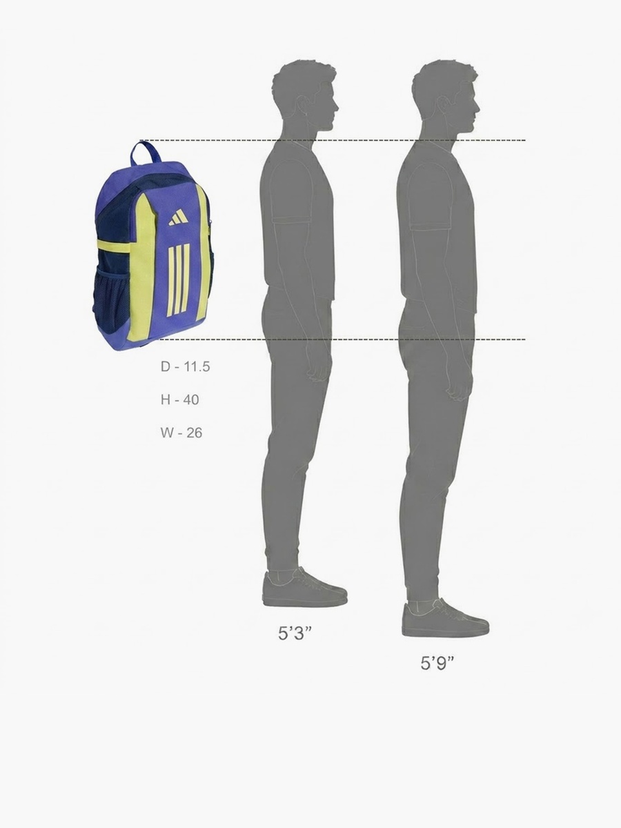 Logo Print Backpack with Padded Shoulder Straps - 12 L