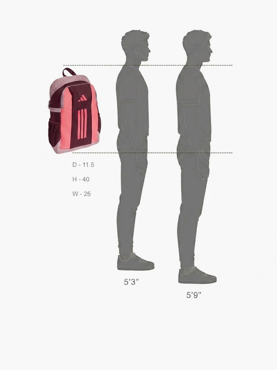 Color Block Backpack with Adjustable Shoulder Straps